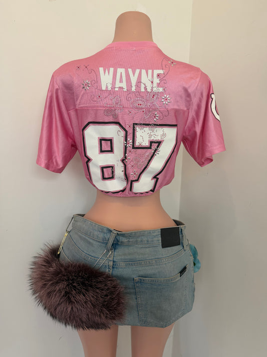 PINK CROPED JERSEY
