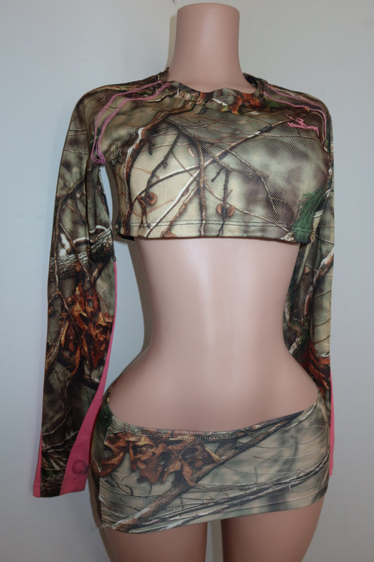 PINK REAL TREE TWO PIECE