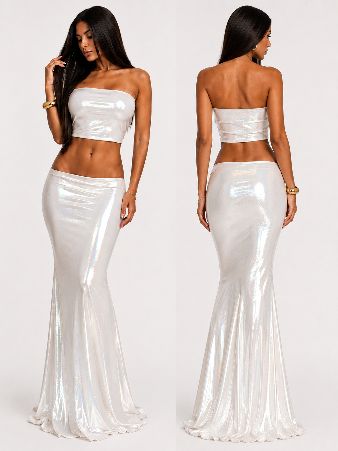 LIQUID DOLL SET IRIDESCENT WHITE