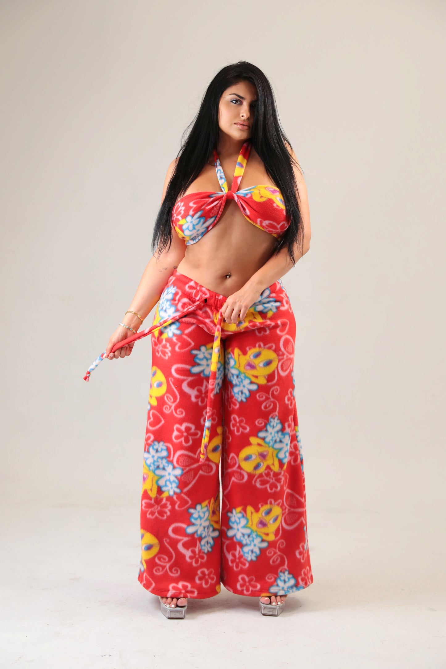 TWEETY BIRD WRAP TOP