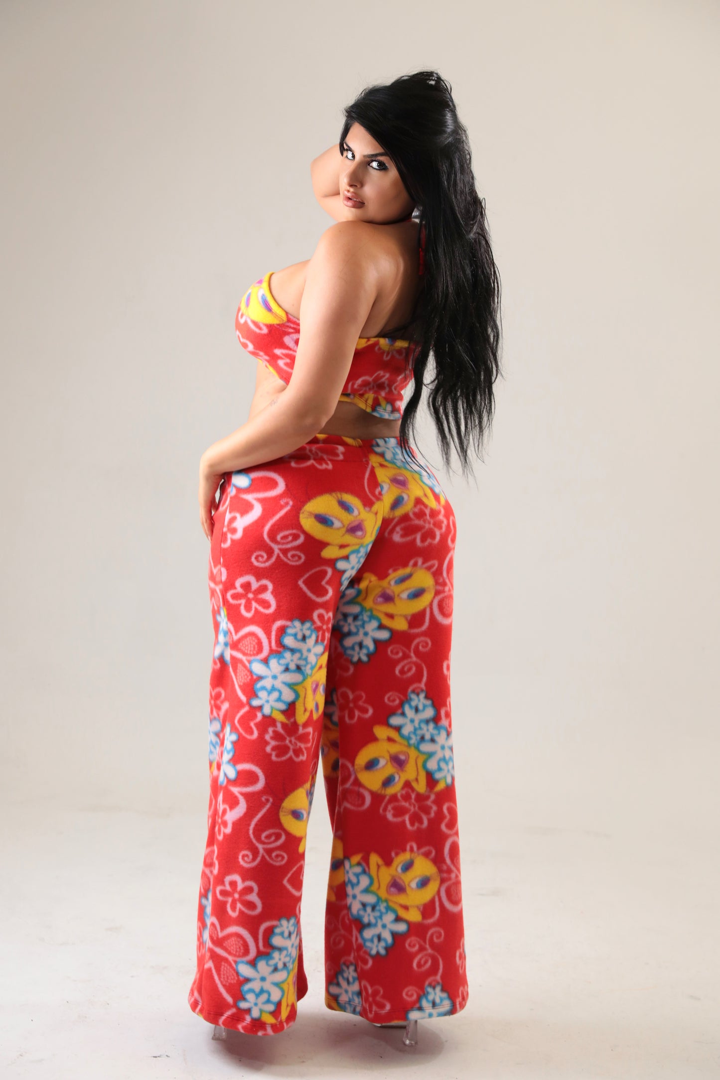 TWEETY BIRD WRAP TOP