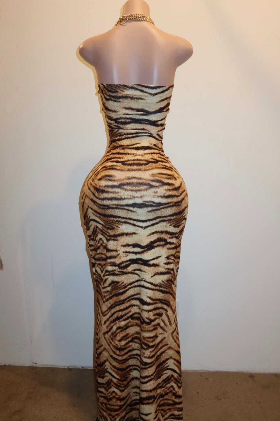 TIGRESS BODY CON MAXI DRESS - Adriana Sahar