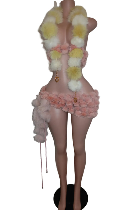 RABBIT FUR SET