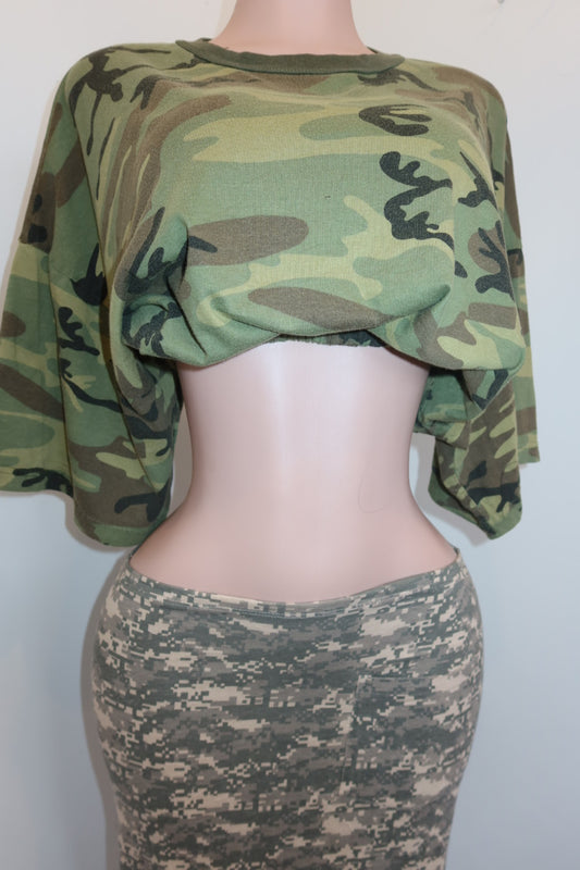 CAMO TOP - Adriana Sahar