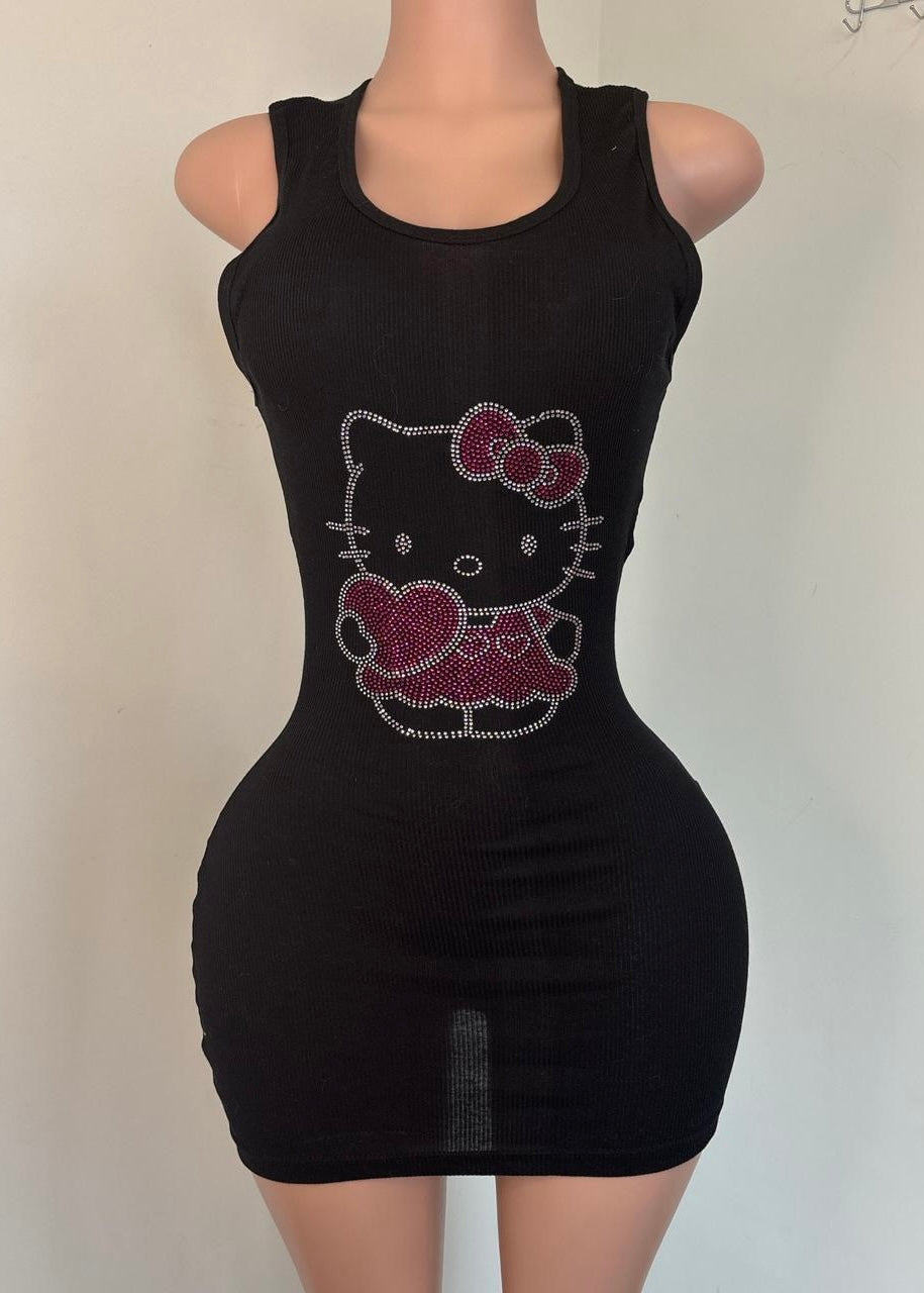 HELLO KITTY RIBBED DRESS