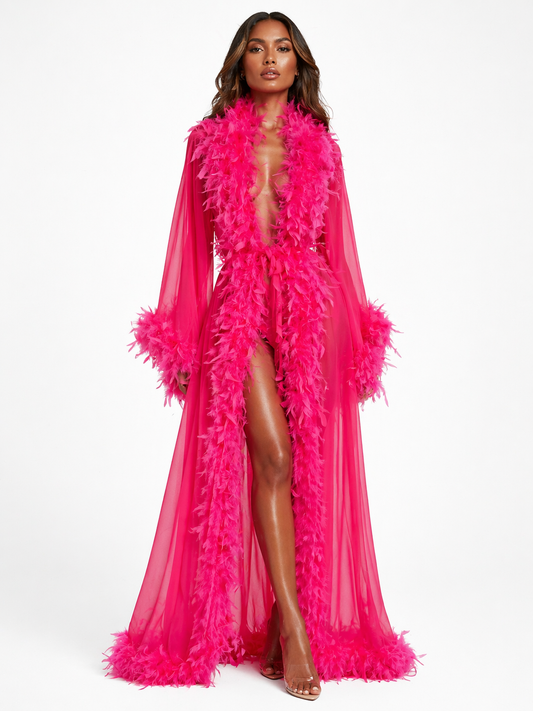 LUSCIOUS PINK ROBE