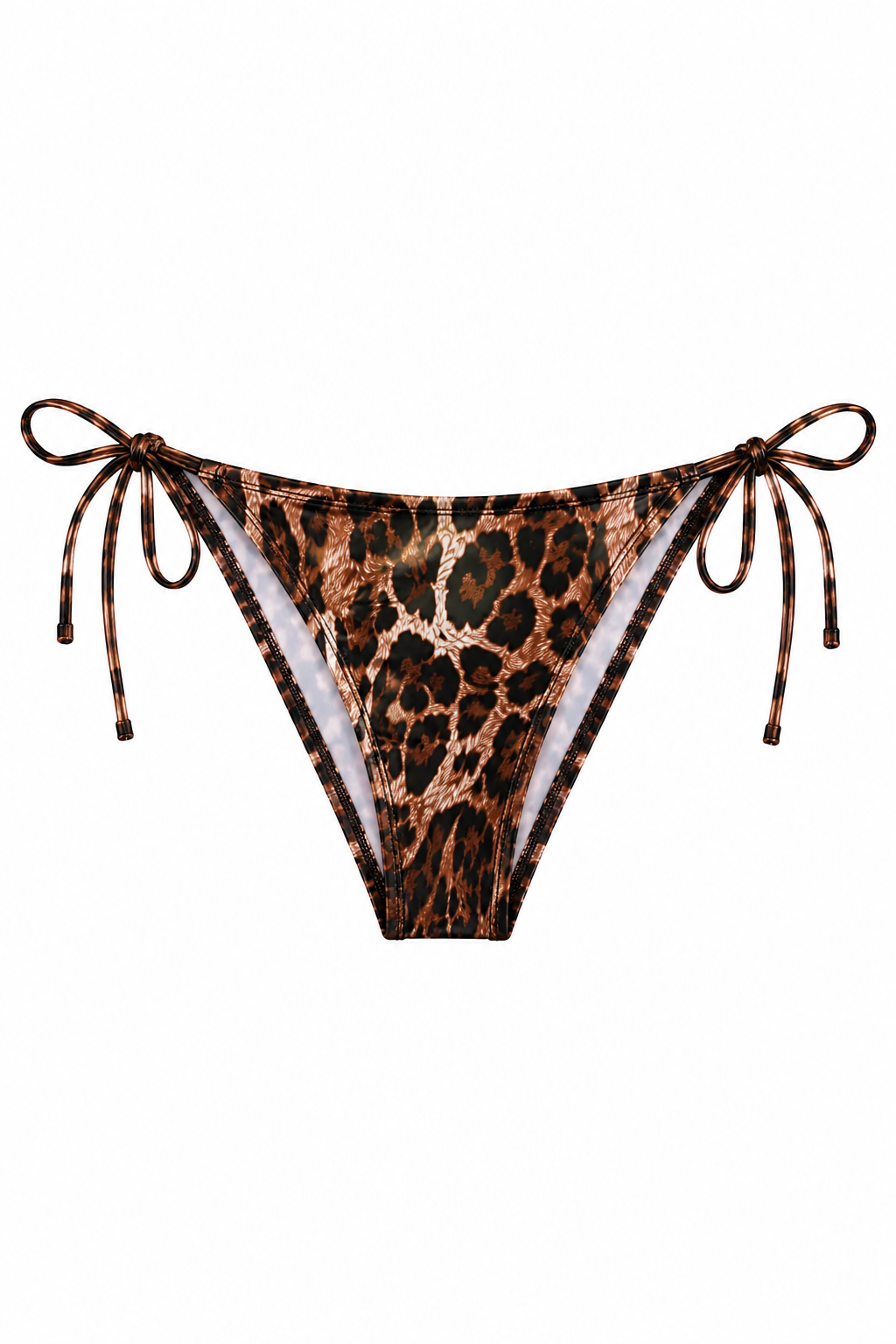 LEOPARD LIQUID BIKINI BOTTOMS