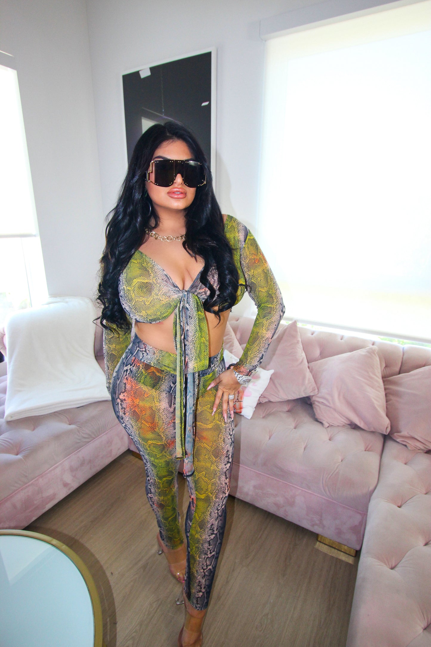 SNAKE LEGGINGS - Adriana Sahar