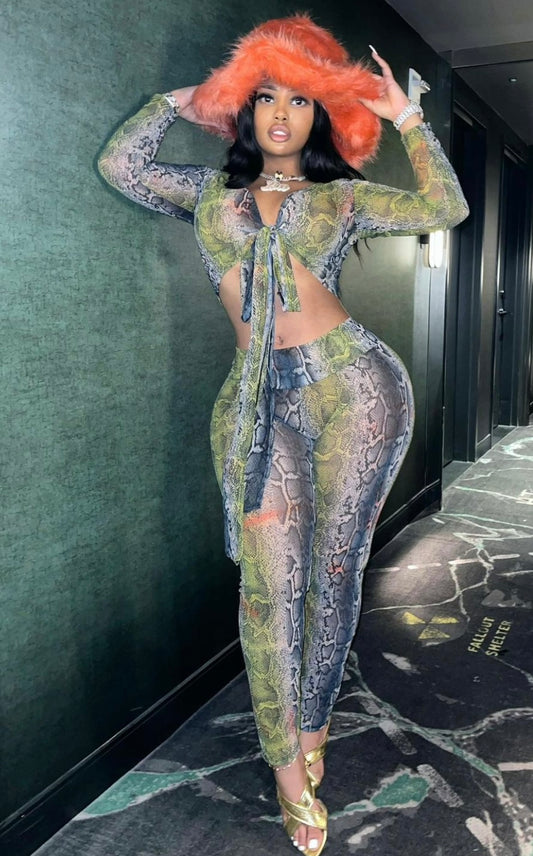 SNAKE LEGGINGS - Adriana Sahar